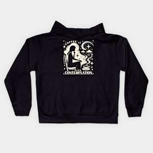 Coffee and Contemplation, Mental Health Awareness Kids Hoodie